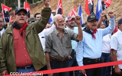 Gobierno Sandinista entrega a las familias la carretera San Nicolás-La Estanzuela-Estelí